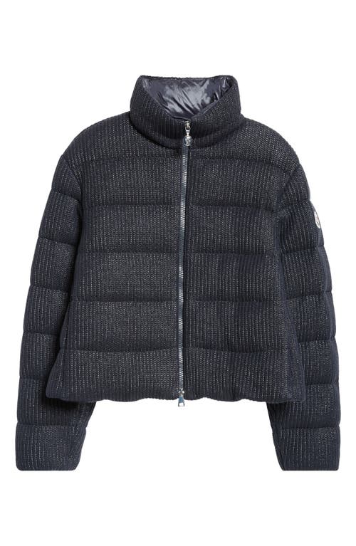 Moncler Thoiry Down Puffer Jacket In Navy Blue