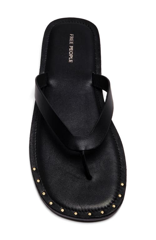 Free People Sona Thong Sandals Black In Black