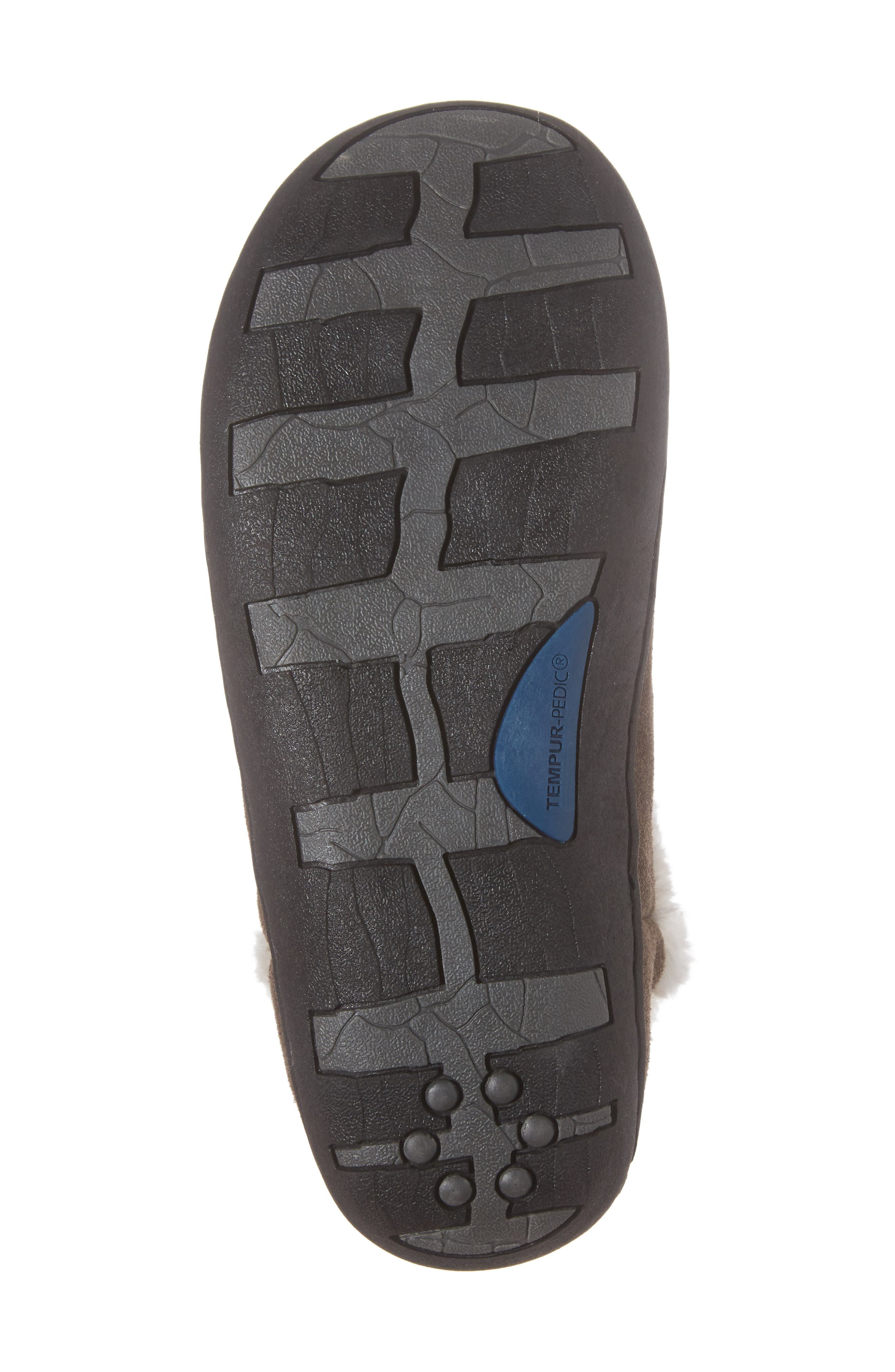 Vallery Bootie Slipper, Alternate, color, GRAY SUEDE