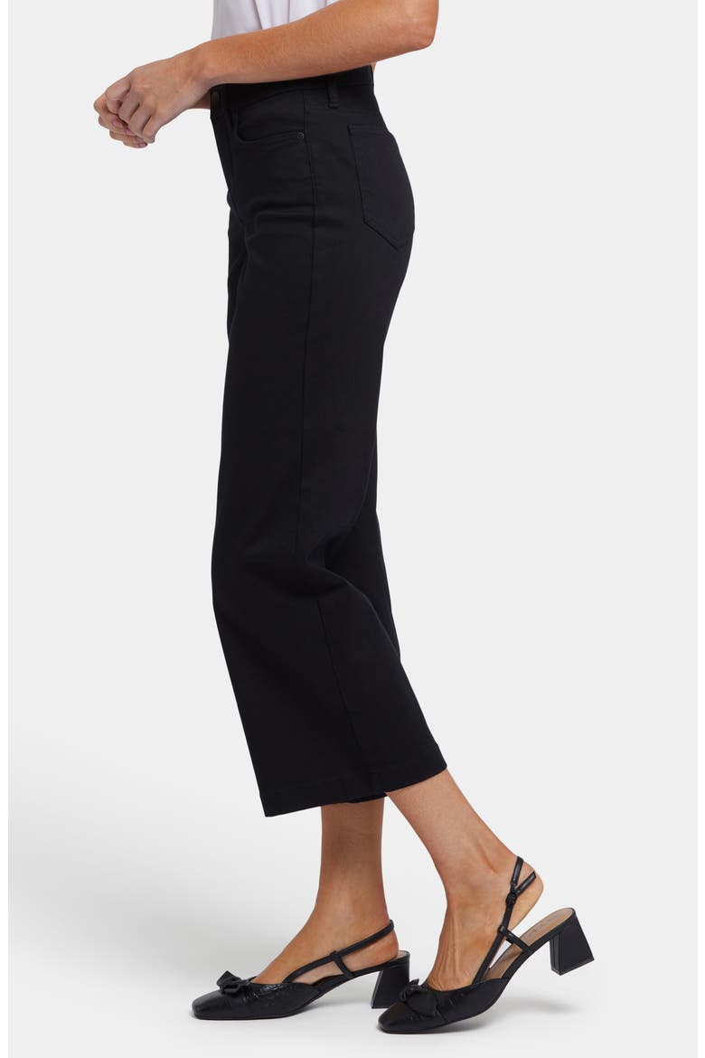 Teresa Waist Match Ankle Wide Leg Jeans, Alternate, color, BLACK
