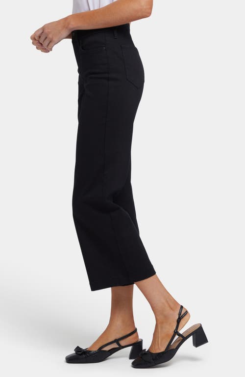 Nydj Teresa Waist Match Ankle Wide Leg Jeans In Black