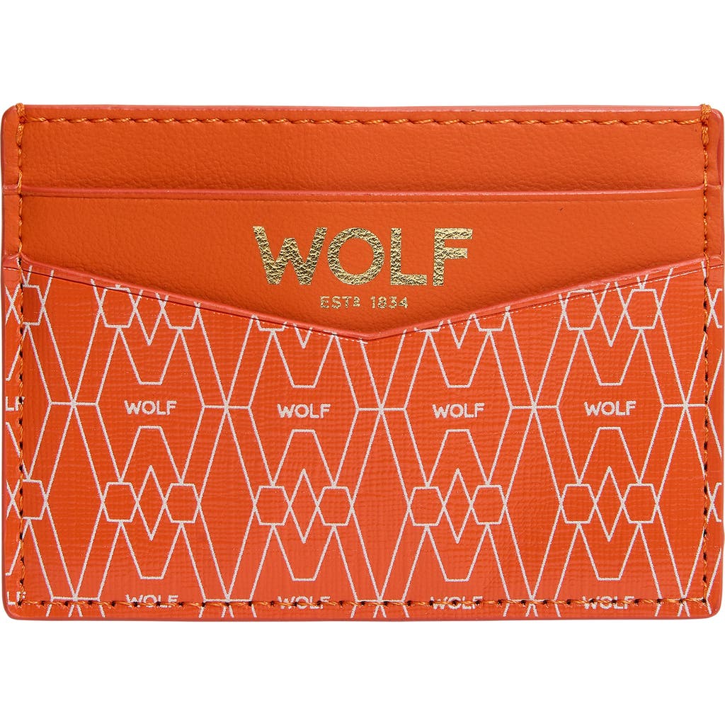 Wolf Signature Cardholder In Orange