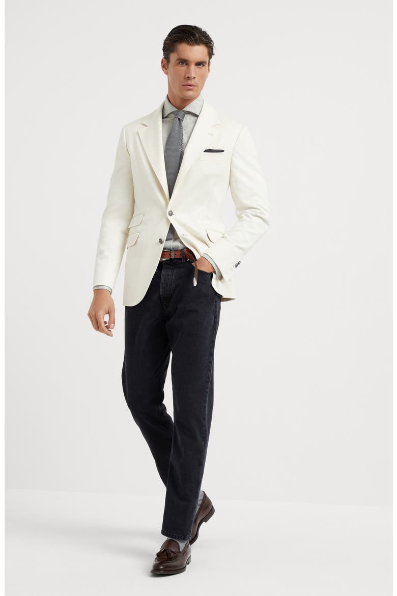 Flannel jacquard shirt, Alternate, color, Pearl Grey