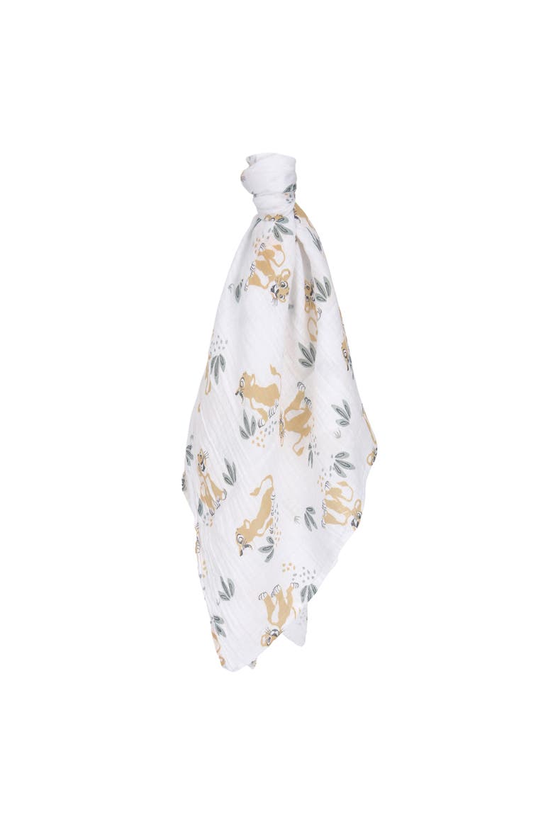 Disney Baby Lion King Simba Swaddle Blanket & Plush Toy Gift Set, Alternate, color, White
