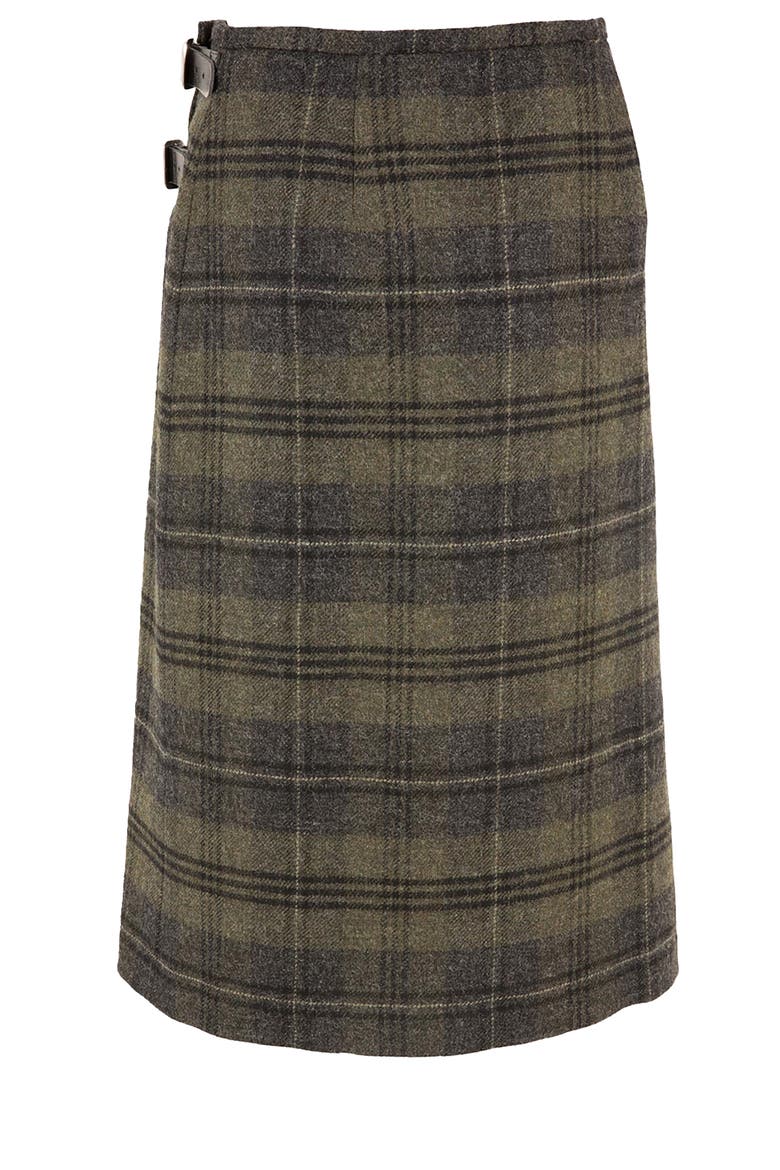 Midi Celt Kilt Plaid Skirt, Alternate, color, CAIRNGORM HEATH