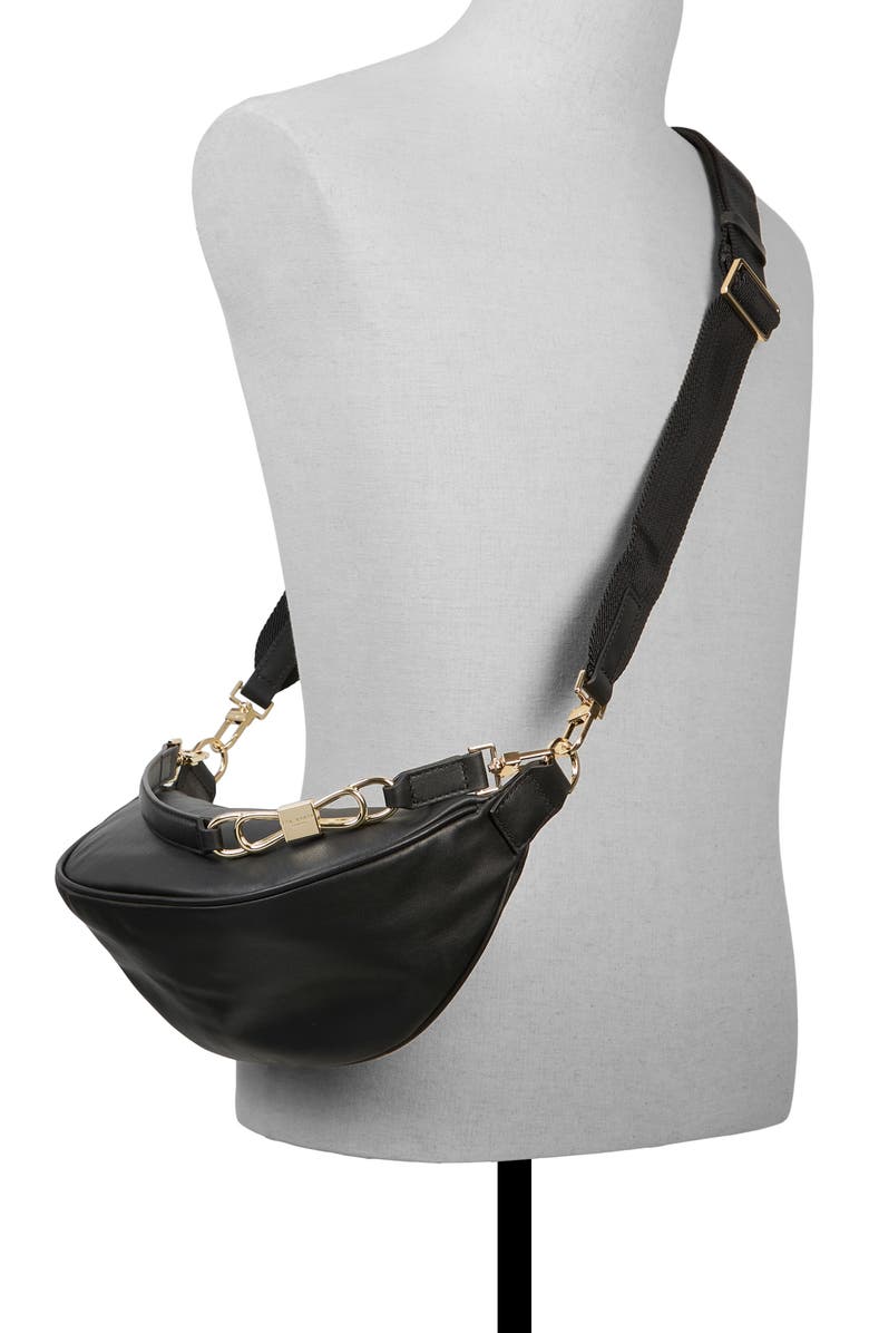 Ted Baker Clare Bow Leather Crossbody Bag, Alternate, color,