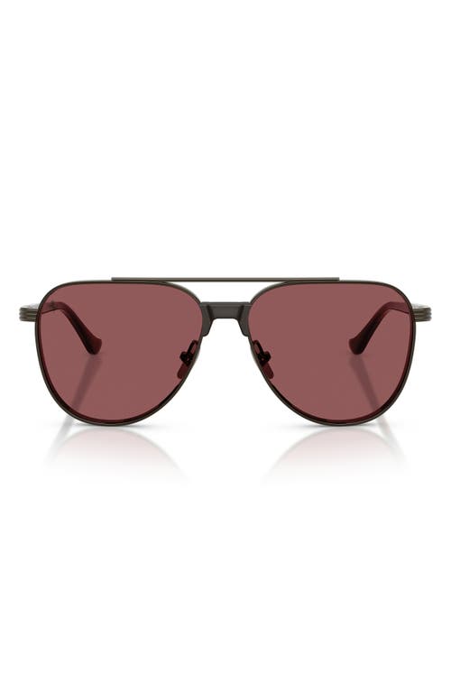 Ferrari 59mm Pilot Sunglasses In Black