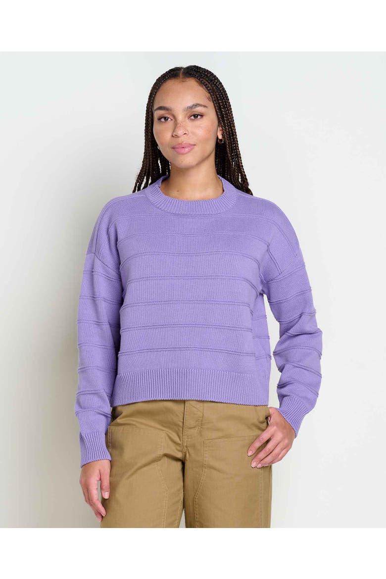 Bianca II Crew Sweater, Main, color, Pansy