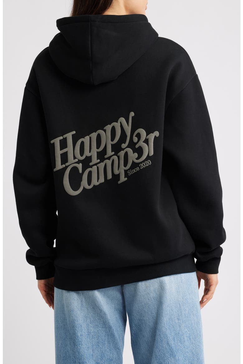 Puff Series Core Logo Cotton Blend Hoodie, Alternate, color, BLACK
