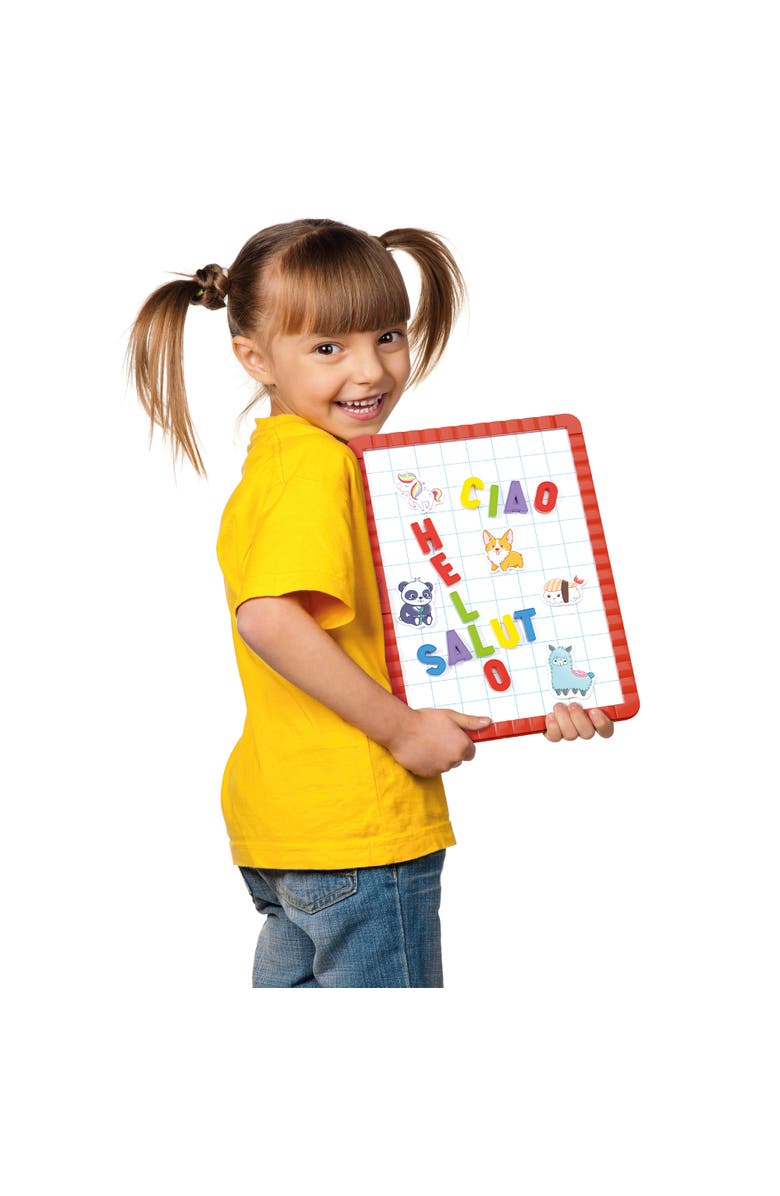 Quercetti Play Montessori Abc & 123 Magnets 106 Piece Letters & Numbers, Alternate, color, Multicolored