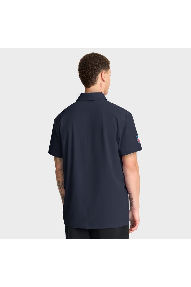 Men's Nike Navy Chicago Bears Sideline City Pride Woven Performance Polo, Alternate, color, Navy