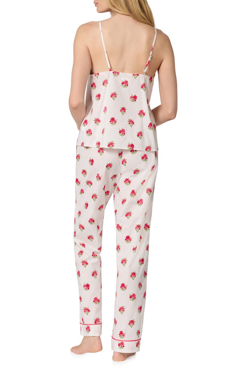 BedHead Pajamas Print Cotton Crop Pajamas, Alternate, color, Celeste