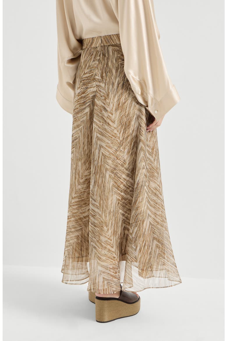 Paneled Circle skirt, Alternate, color, Beige
