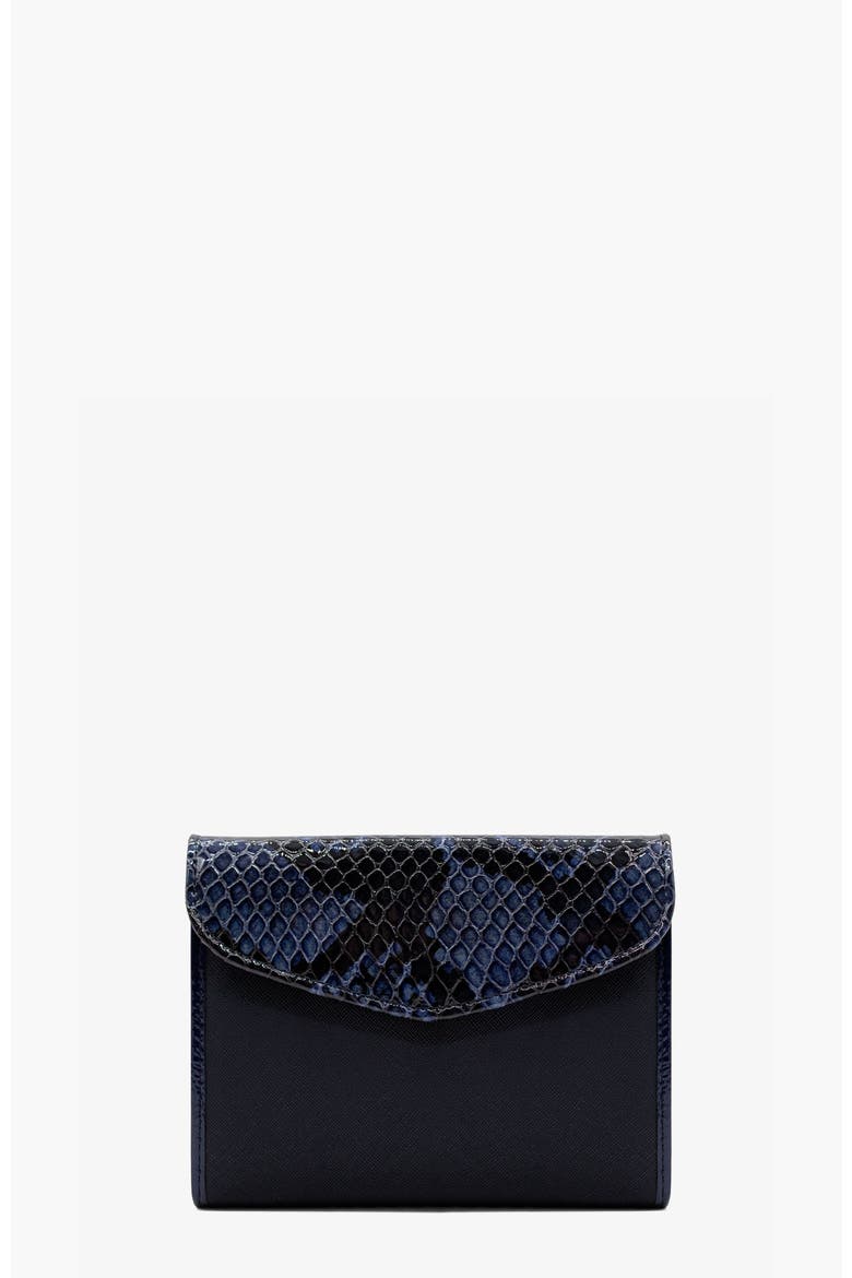 Grace 204 Wallet, Alternate, color, Navy / White