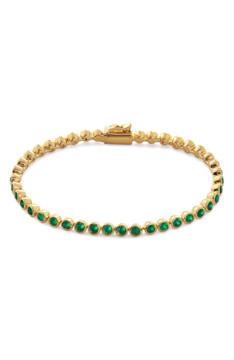 Green Onyx Bezel Bracelet
