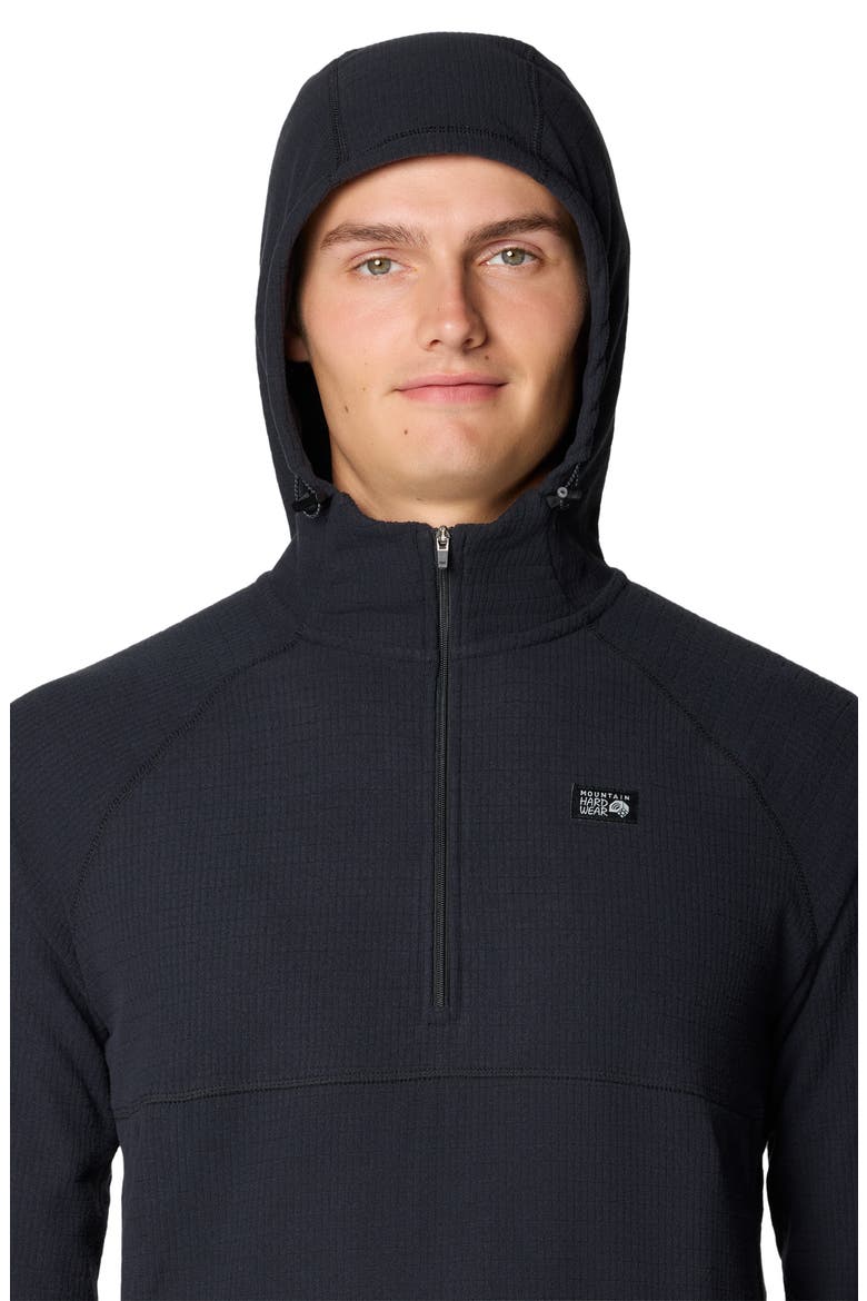Summit Grid Hoodie, Alternate, color, BLACK
