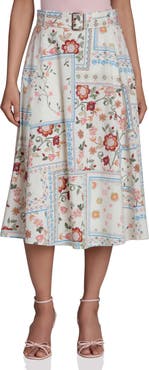 Bagatelle Belted Midi Skirt
