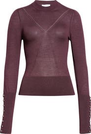 Rabanne Wool & Silk Crewneck Sweater