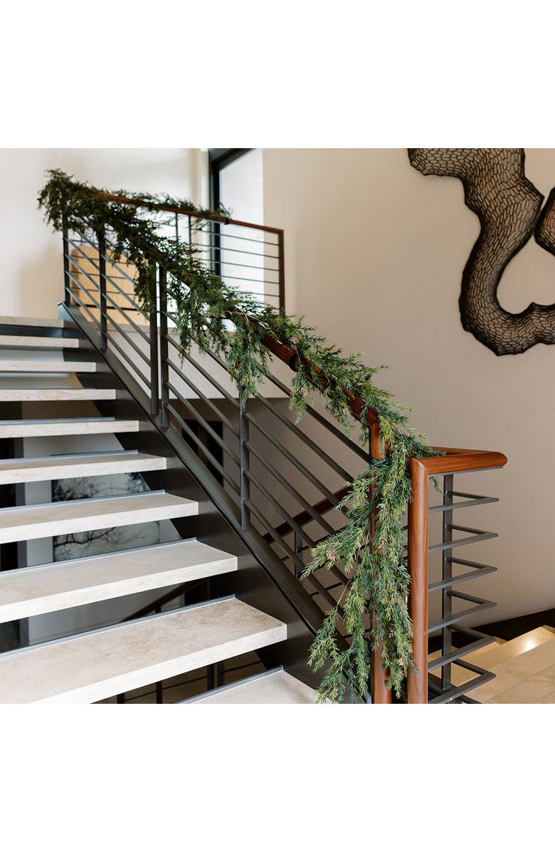 CG Hunter 9' Artificial Pine Garland with Pinecones, Alternate, color, Green