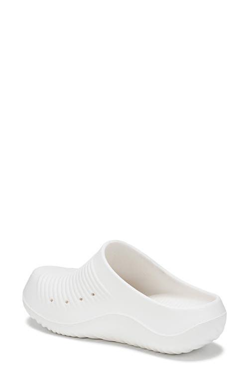 Ryka Women's Echo Recovery Round Toe Slip On Clogs In Gardenia White