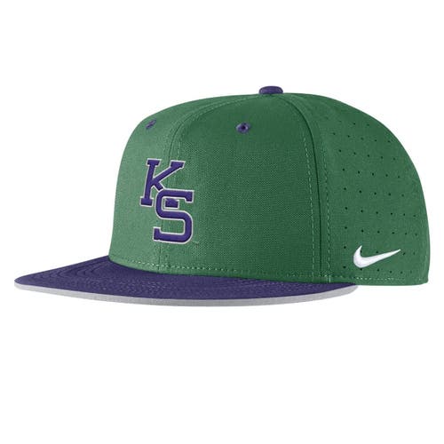 Nike Green Kansas State Wildcats 2025 On-field True Performance Baseball Fitted Hat