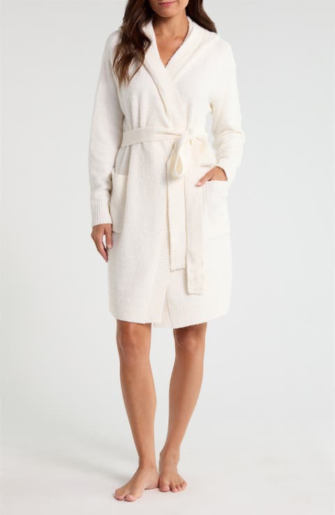 Cloud Soft Hooded Short Robe