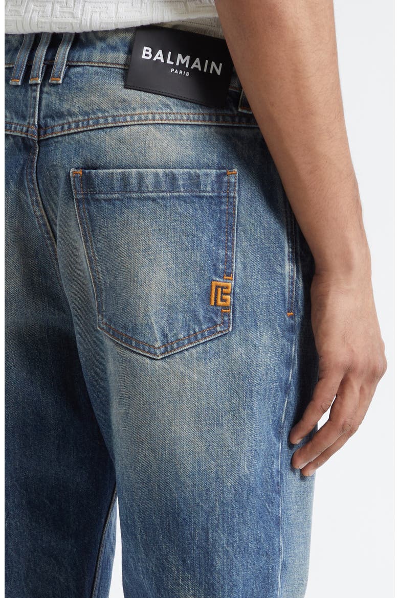 Slim Straight Leg Jeans, Alternate, color, 6AW BLUE