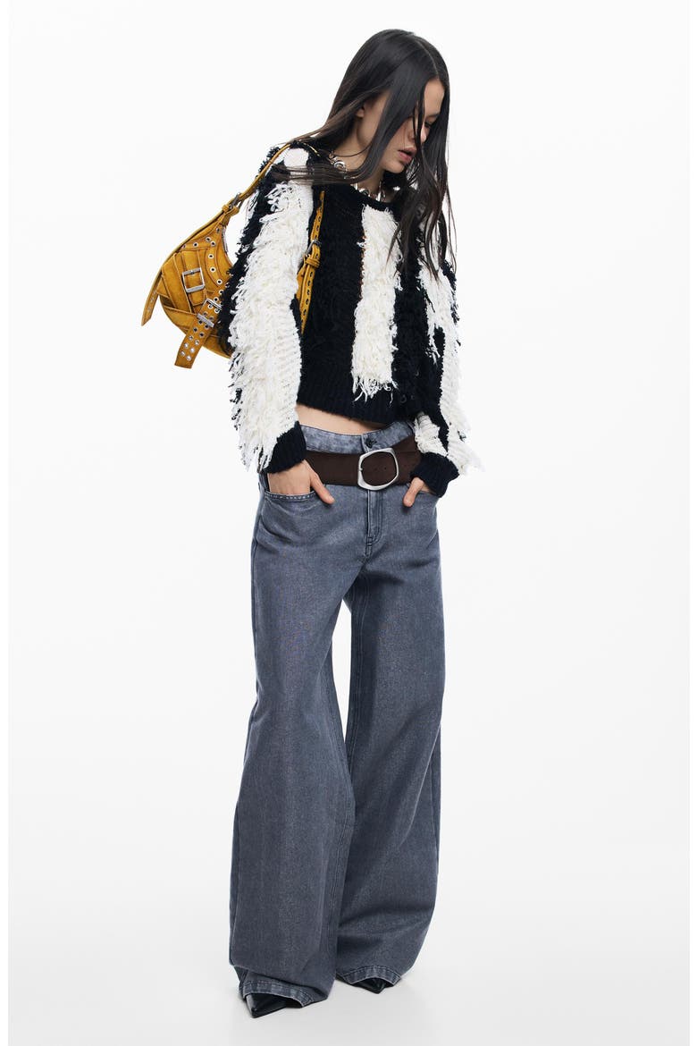 Wide Leg Jeans, Alternate, color, GREY