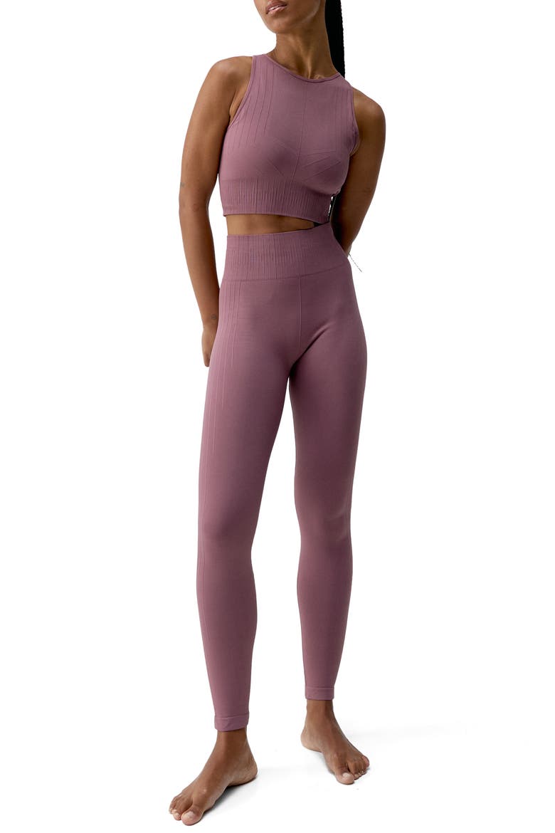 Nawal Medium Support Seamless Sport Top, Alternate, color, Deep Rose