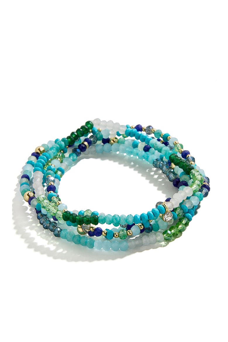 Indya Semiprecious Bracelet Set, Main, color, COOL MULTI