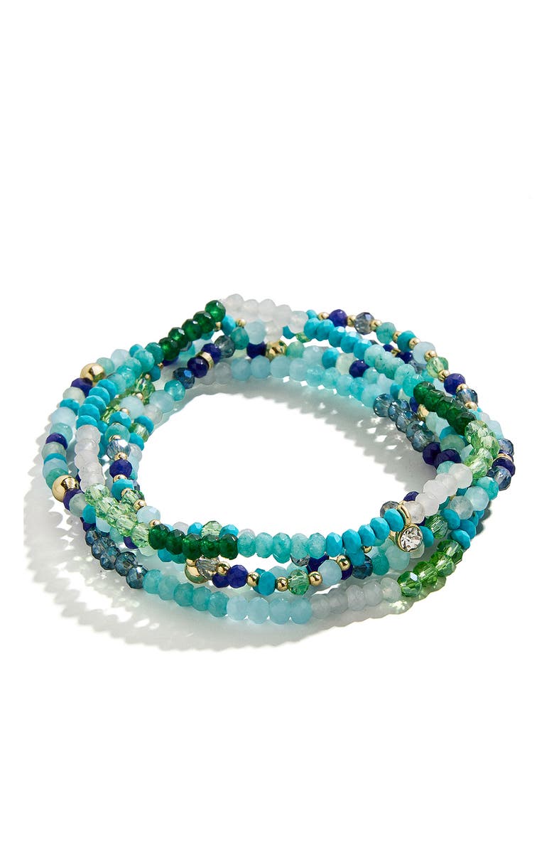 BaubleBar Indya Semiprecious Bracelet Set, Main, color,
