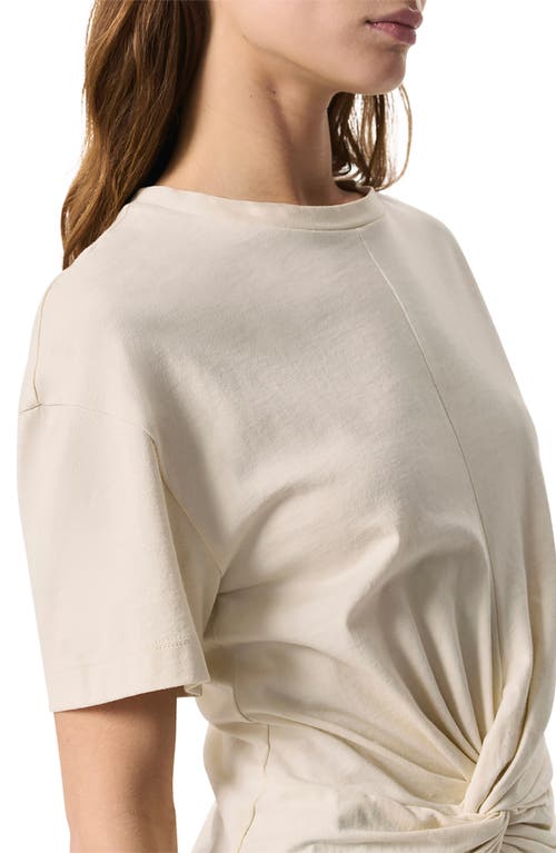Rag & Bone Mica Draped Tee In Ivory