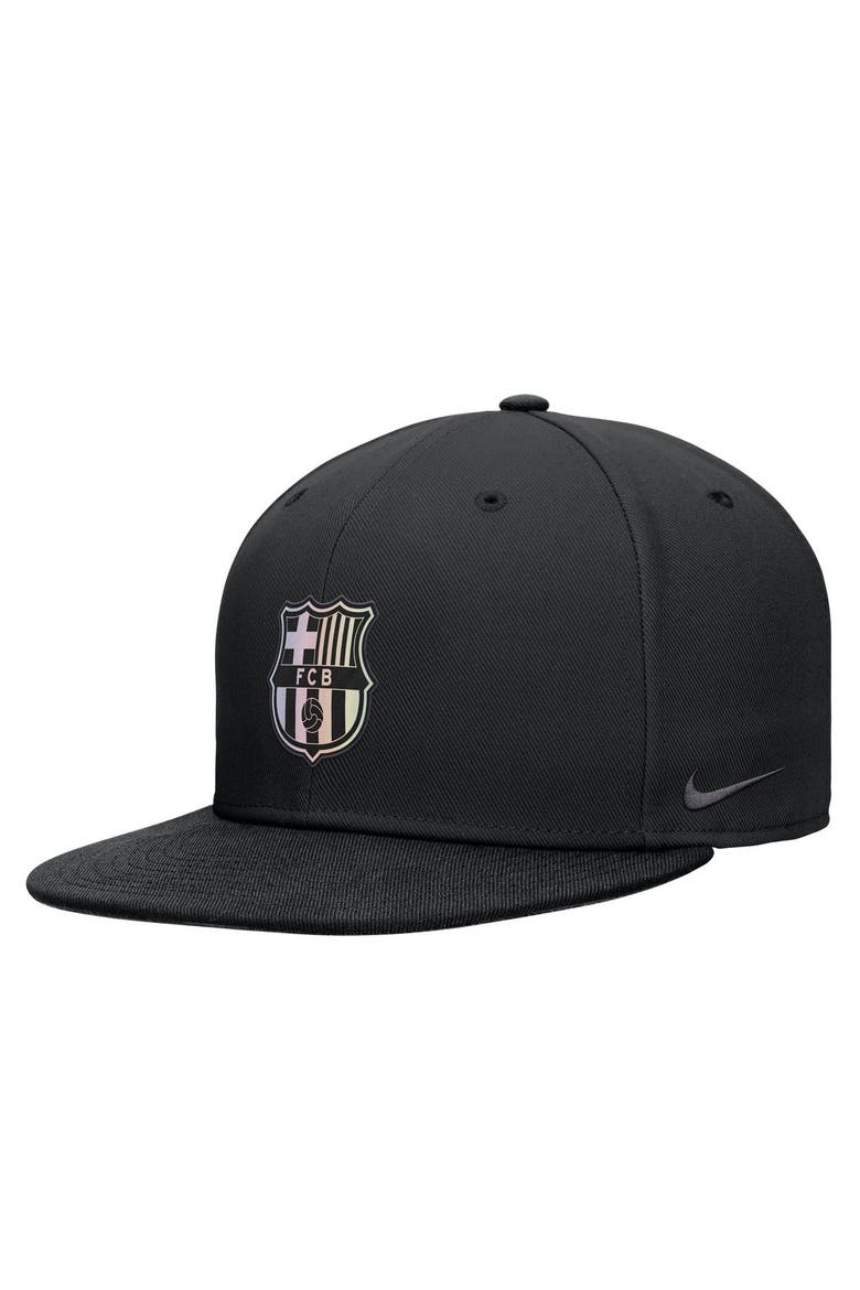 Men's Nike Black Barcelona Pro Snapback Hat, Main, color, Black