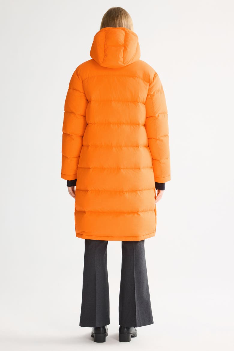 Puff-O® Mid-Length Down Puffer Jacket, Alternate, color, Orange