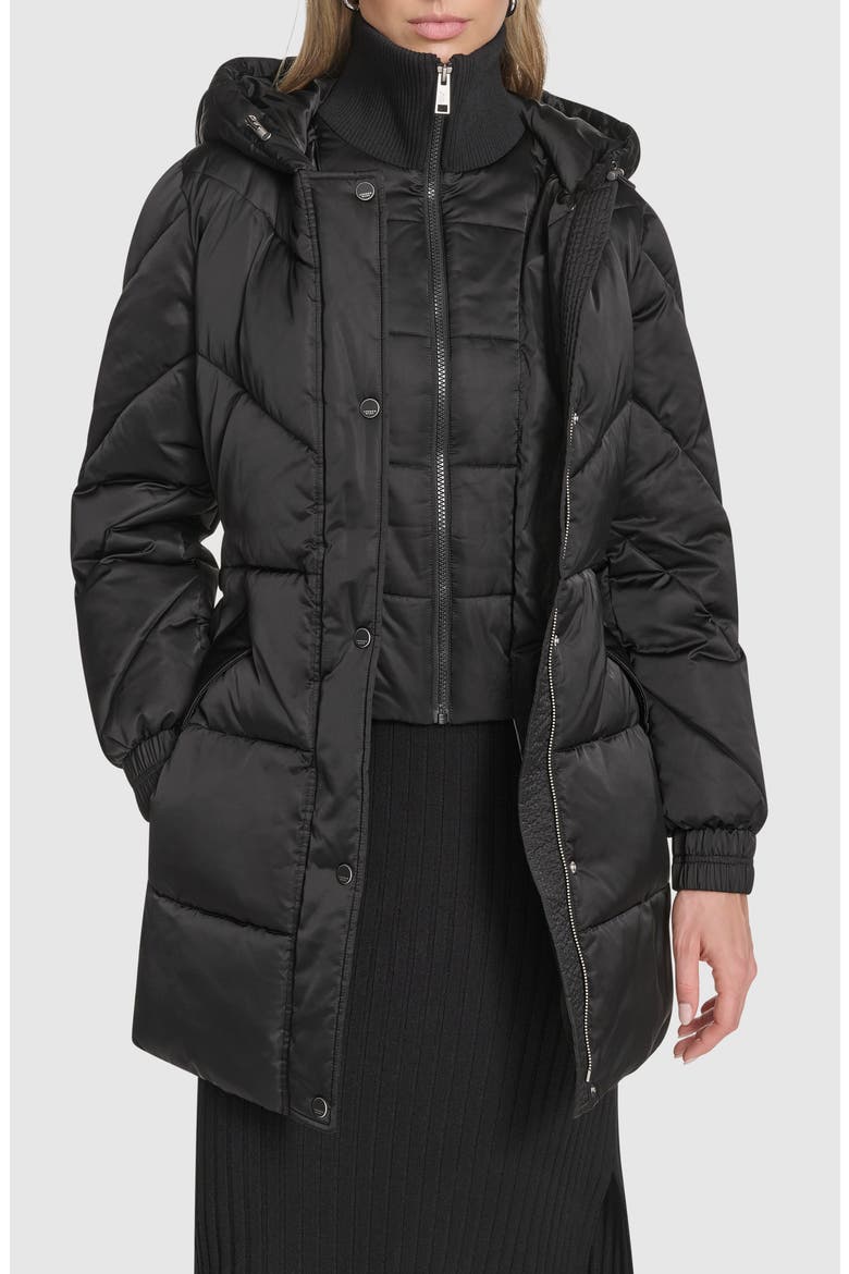 Mallee Water Resistant Hooded Parka, Alternate, color, BLACK