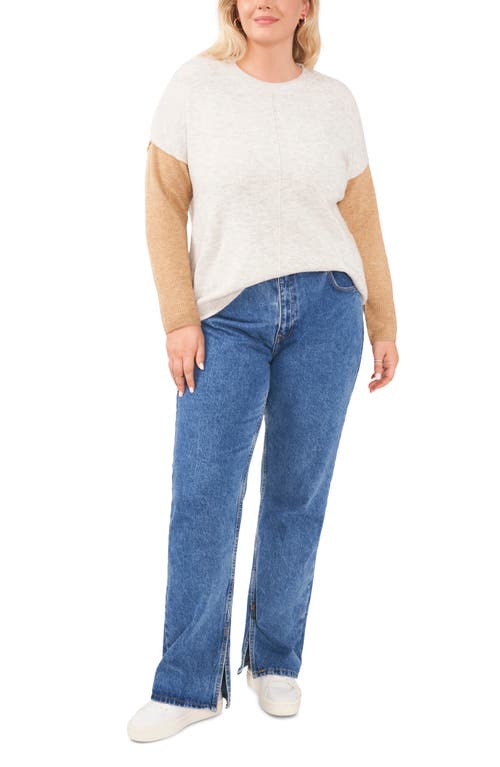 VINCE CAMUTO VINCE CAMUTO EXTENDED SHOULDER COLORBLOCK SWEATER 