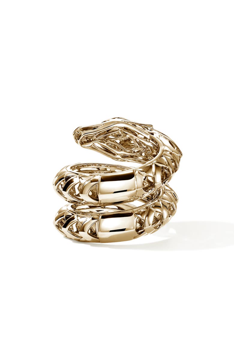 John Hardy Naga Ring in 14K Gold & Diamonds, Alternate, color, Gold