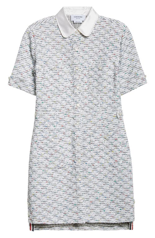 Thom Browne Thigh Length Patch Pocket Dress In Medium Grey
