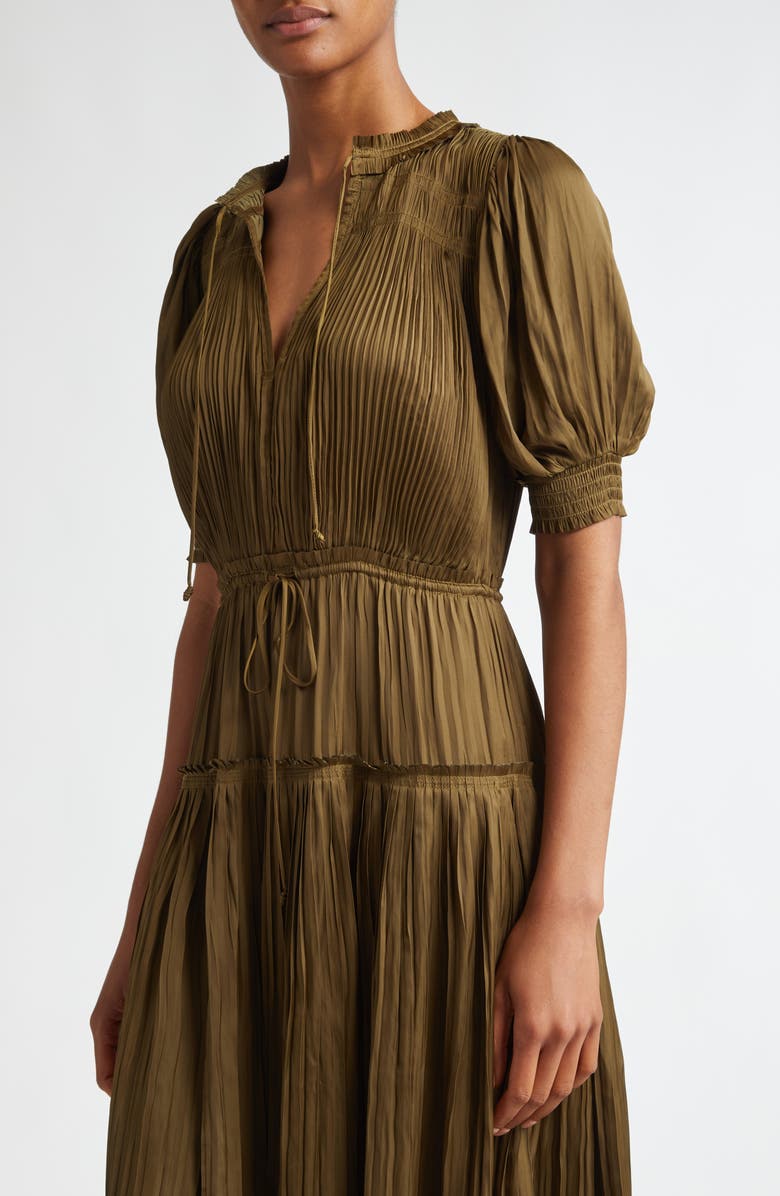 Ulla Johnson Astrid Pleated Maxi Dress, Alternate, color, 