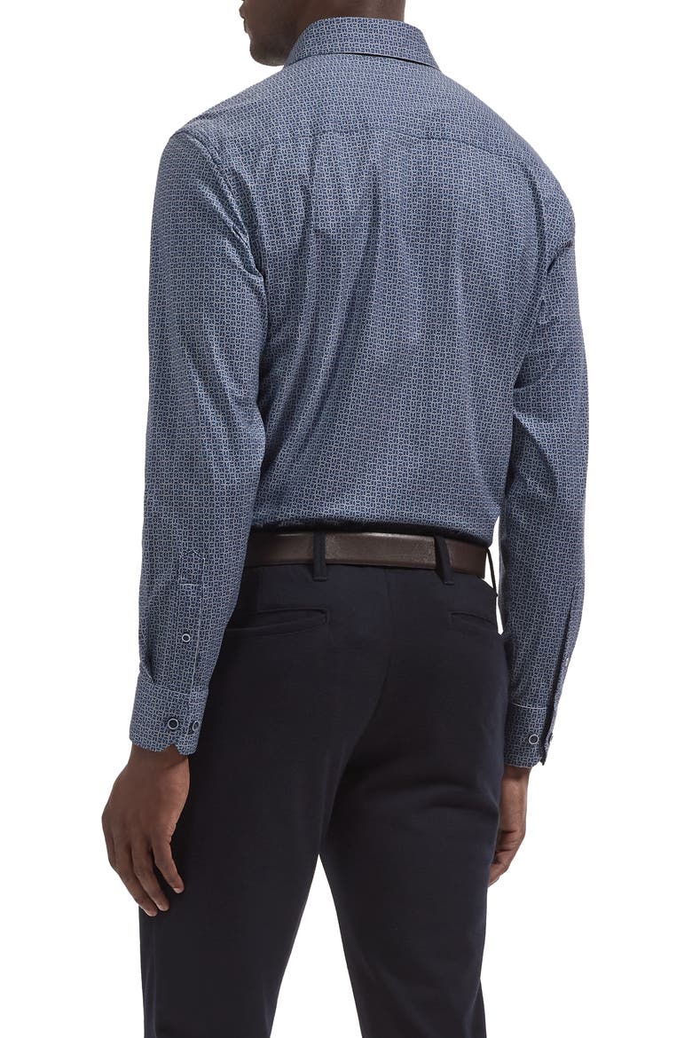James OoohCotton® Button-Up Shirt, Alternate, color, INDIGO