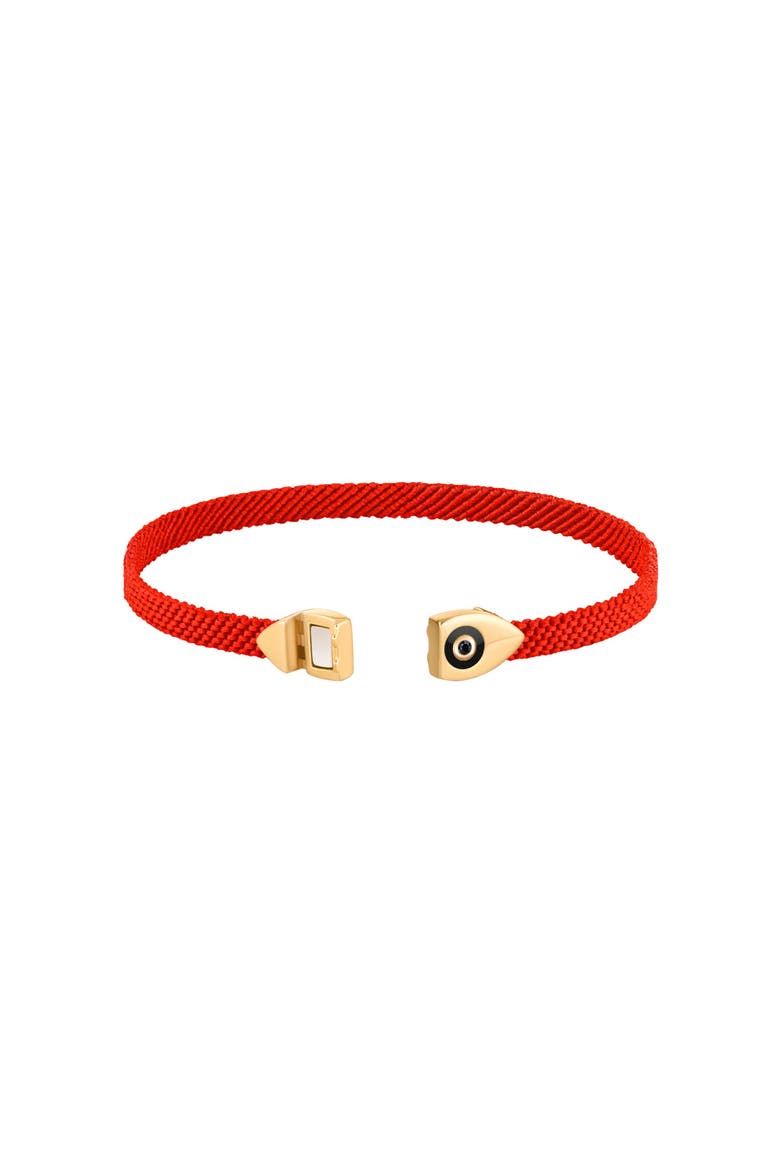 Men's Evil Eye Red String Adjustable Bracelet Grounded Protection, Alternate, color, Red/Gold