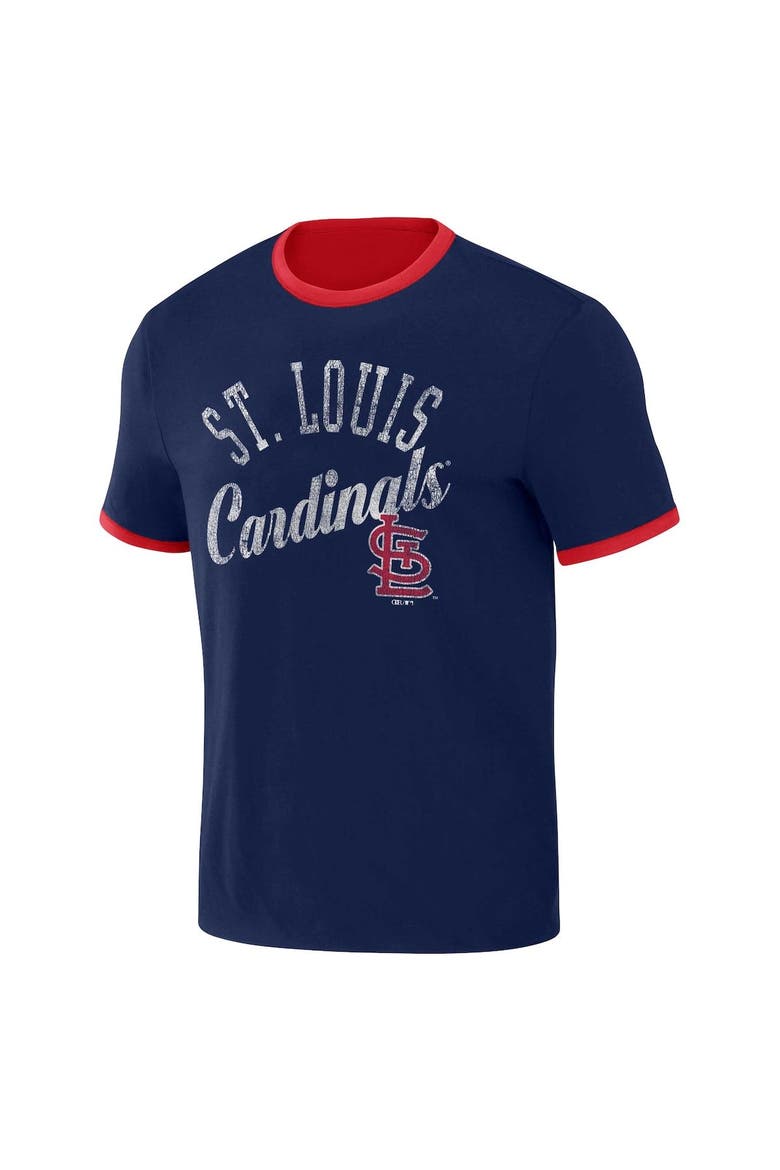 Men's Darius Rucker Collection by Fanatics Red/Navy St. Louis Cardinals Two-Way Ringer Reversible T-Shirt, Alternate, color, Red