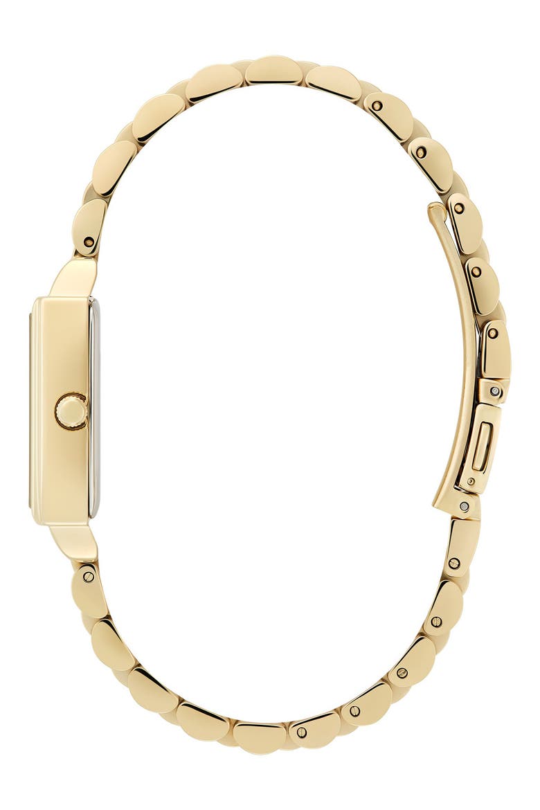 Classics Rectangular Bracelet Watch, 20mm, Alternate, color, WHITE
