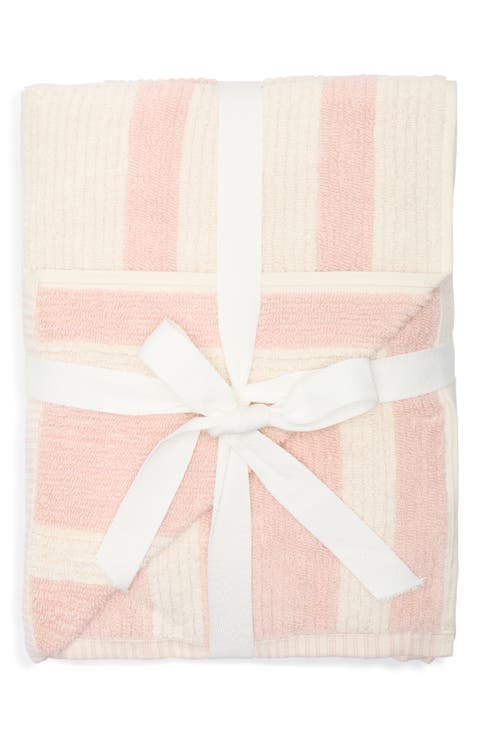 2-Pack Reversible Stripe Bath Towel