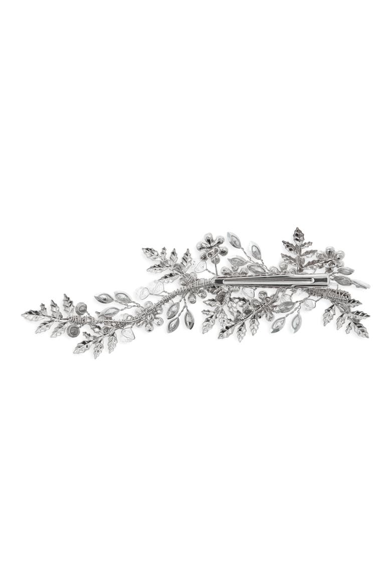 Miron Crystal Hair Clip, Alternate, color, SILVER