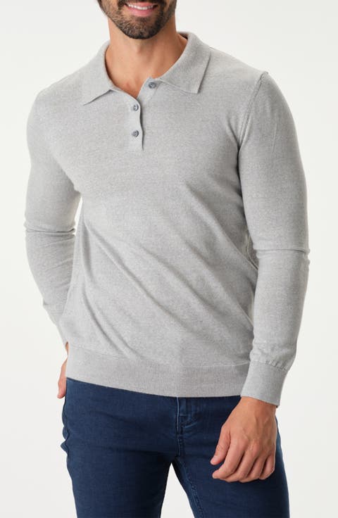 Lightweight Merino Wool Three-Button Polo