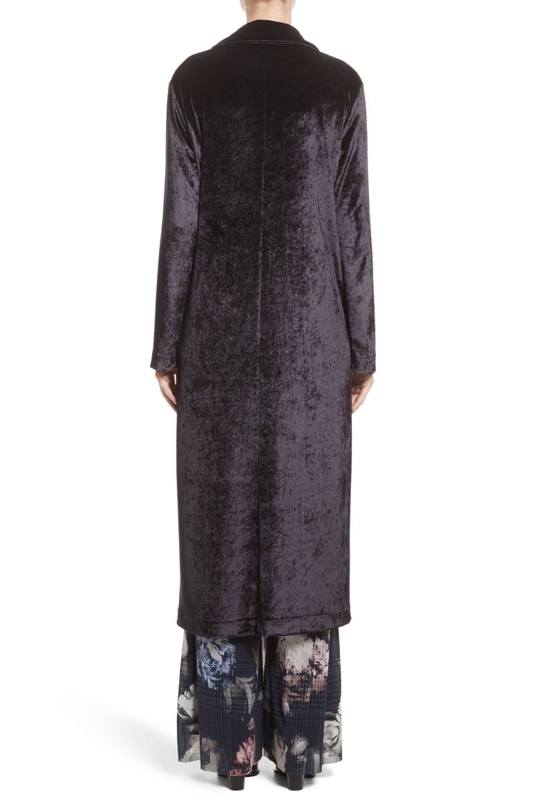 Velvet Duster, Alternate, color, BLACK