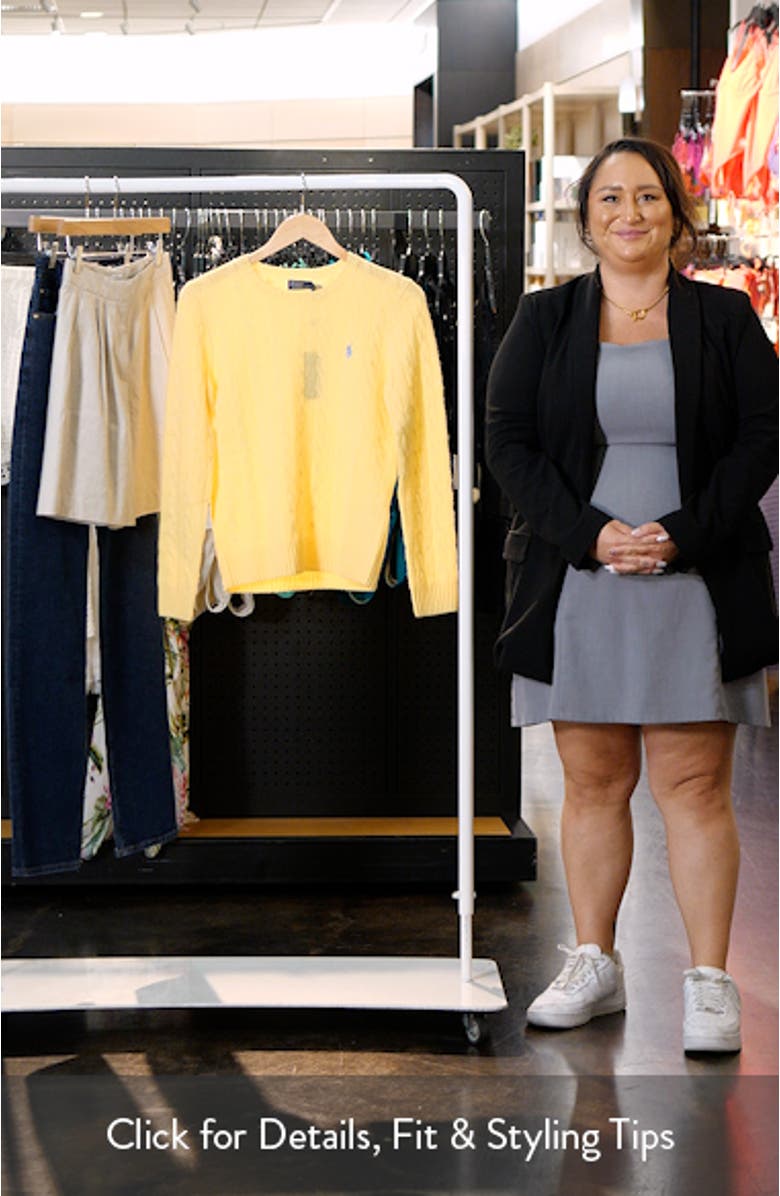 Cable Stitch Wool & Cashmere Sweater, sales video thumbnail