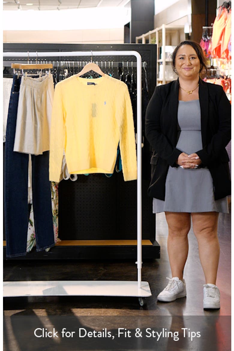Cable Stitch Wool & Cashmere Sweater video