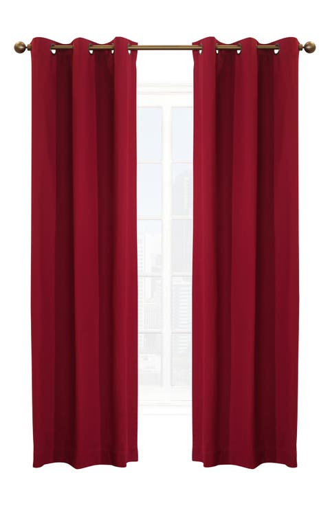 Set of 2 Cotton Curtain Panels